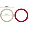 TENOC Universal Metal Ring Sticker for Magnetic Charger Compatible with iPhone/Samsung/Android All Cellphones, Magnetic Mount/Phone Holder Conversion Accessories, 3Pcs, Black(3 x Red)