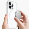 TENOC Universal Metal Ring Sticker for Magnetic Charger Compatible with iPhone/Samsung/Android All Cellphones, Magnetic Mount/Phone Holder Conversion Accessories, 3Pcs, Black(3 x White)