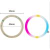 TENOC Universal Metal Ring Sticker for Magnetic Charger Compatible with iPhone/Samsung/Android All Cellphones, Magnetic Mount/Phone Holder Conversion Accessories, 3Pcs, Black(3 x Rainbow)