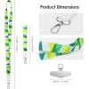 TENOC Universal Phone Lanyards, Cell Phone Wrist Strap, Multipurpose Neck Strap for ID Badges Card Holder Keys(G-green)