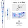 TENOC Universal Phone Lanyards, Cell Phone Wrist Strap, Multipurpose Neck Strap for ID Badges Card Holder Keys(G-light Blue)