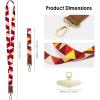 TENOC Universal Phone Lanyards, Cell Phone Wrist Strap, Multipurpose Neck Strap for ID Badges Card Holder Keys(G-red)