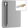 TENOC Universal Stylus Holder, Adhesive Pencil Protected Sleeve Case, Elastic Pens Holder Storage Pouch Pocket Compatible for Pencil Pro 2nd/1st & USB-C, 1 Pcs, Black(Grey x1)