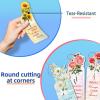 TENOC Vintage Flower Bookmark 20-Pieces Literature and Art, Natural Style Pagemakers Accessories for Women, Men, Child, Book Lovers, Increase Reading Interest Decoration