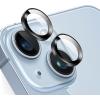 imageTENOC Camera Lens Protector for iPhone 14 amp iPhone 14 Plus 9H Tempered Glass Camera Screen Cover Black Metal Individual RingBlack