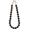 TENOC Marble Beaded Phone Wrist Strap, Cellphone Lanyard with Tether Tab, Hands-Free Phone Chain Wristlet Bracelet Keychain, Obsidian Black(B-obsidian Black)