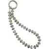 TENOC Marble Beaded Phone Wrist Strap, Cellphone Lanyard with Tether Tab, Hands-Free Phone Chain Wristlet Bracelet Keychain, Obsidian Black(C-gray)