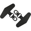 TENOC Metal Phone Tether Tab, Metal Phone Patch, Universal Cellphone Lanyard Pad for Full Phone Cases, 2 x Sliver(360° Rotation-black)