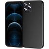 TENOC Phone Case Compatible for iPhone 12 Pro, Black Case Protective Bumper Slim Cover