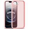 TENOC Phone Case Compatible with iPhone 15 Pro Max, Clear Case Shockproof Protective Bumper Slim Cover for 6.7 Inch(Translucent Pink)