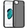 TENOC Phone Case Compatible with iPhone SE (2nd 2020 and 3rd 2022 Generation) & iPhone 7 & iPhone 8, Clear Case Shockproof Protective Bumper Slim Cover for 4.7 Inch(Translucent Black)