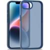 TENOC Phone Case Compatible with iPhone SE (2nd 2020 and 3rd 2022 Generation) & iPhone 7 & iPhone 8, Clear Case Shockproof Protective Bumper Slim Cover for 4.7 Inch(Translucent Dark Blue)