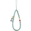 TENOC Phone Charm Strap, Universal Cellphone Wrist Strap, Hand-made Beaded Phone Chain String Pendant for Women(Green)