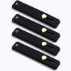 TENOC Phone Grip 2 Pieces Black Universal Sticky Finger Strap Holder for Smartphone or Cell Phone Case(A4-Black)