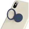 TENOC Phone Grip 2 Pieces Black Universal Sticky Finger Strap Holder for Smartphone or Cell Phone Case(T1-Blue)