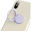 TENOC Phone Grip 2 Pieces Black Universal Sticky Finger Strap Holder for Smartphone or Cell Phone Case(T1-Purple)