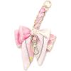 TENOC Purse Extender Chain, Crossbody Bag Charm, Bow Ribbon Handbag DIY Decoration Accessories(Pink)