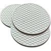 TENOC Silicone Non-Slip, Heat Resistant & Water-Trapping Trivet Mats for Water Glasses & Teacup & Coffee Cup & Dishes & Cookware, Multipurpose Kitchen Table Coaster, 3.5-Inch, Black(Gray)