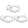 TENOC Spiral Coil Keychain, Anti-lost Key Chain Holder Lanyard Cord for Sauna Outdoor Sports and Gym Pool(Clear)