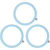 TENOC Universal Metal Ring Sticker for Magnetic Charger Compatible with iPhone/Samsung/Android All Cellphones, Magnetic Mount/Phone Holder Conversion Accessories, 3Pcs, Black(3 x Blue)