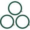 TENOC Universal Metal Ring Sticker for Magnetic Charger Compatible with iPhone/Samsung/Android All Cellphones, Magnetic Mount/Phone Holder Conversion Accessories, 3Pcs, Black(3 x Green)