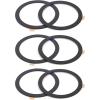 TENOC Universal Metal Ring Sticker for Magnetic Charger Compatible with iPhone/Samsung/Android All Cellphones, Magnetic Mount/Phone Holder Conversion Accessories, 3Pcs, Black(6 x Black)