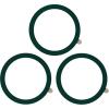 TENOC Universal Metal Ring Sticker for Magnetic Charger Compatible with iPhone/Samsung/Android All Cellphones, Magnetic Mount/Phone Holder Conversion Accessories, 3Pcs, Black(3 x Dark Green)