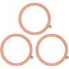 TENOC Universal Metal Ring Sticker for Magnetic Charger Compatible with iPhone/Samsung/Android All Cellphones, Magnetic Mount/Phone Holder Conversion Accessories, 3Pcs, Black(3 x Rose Gold)