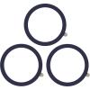 TENOC Universal Metal Ring Sticker for Magnetic Charger Compatible with iPhone/Samsung/Android All Cellphones, Magnetic Mount/Phone Holder Conversion Accessories, 3Pcs, Black(3 x Navy Blue)