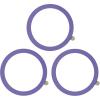 TENOC Universal Metal Ring Sticker for Magnetic Charger Compatible with iPhone/Samsung/Android All Cellphones, Magnetic Mount/Phone Holder Conversion Accessories, 3Pcs, Black(3 x Light Purple)