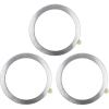 TENOC Universal Metal Ring Sticker for Magnetic Charger Compatible with iPhone/Samsung/Android All Cellphones, Magnetic Mount/Phone Holder Conversion Accessories, 3Pcs, Black(3 x Sliver)