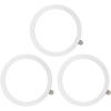 TENOC Universal Metal Ring Sticker for Magnetic Charger Compatible with iPhone/Samsung/Android All Cellphones, Magnetic Mount/Phone Holder Conversion Accessories, 3Pcs, Black(3 x White)
