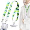 TENOC Universal Phone Lanyards, Cell Phone Wrist Strap, Multipurpose Neck Strap for ID Badges Card Holder Keys(G-green)