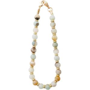 TENOC Marble Beaded Phone Wrist Strap, Cellphone Lanyard with Tether Tab, Hands-Free Phone Chain Wristlet Bracelet Keychain, Obsidian Black(B-amazonite)