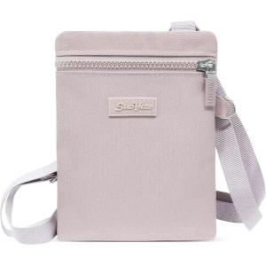 TENOC Mini Crossbody Phone Bag, Adjustable Cell Phone Purses, Travel Shoulder Bag Fit 6.9″ Cellphone/Keys/Earbuds/Passport(Purple)