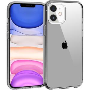 TENOC Phone Case Compatible with iPhone 13 & iPhone 14, Clear Case Shockproof Protective Bumper Slim Cover for 6.1 Inch(Clear Gray)