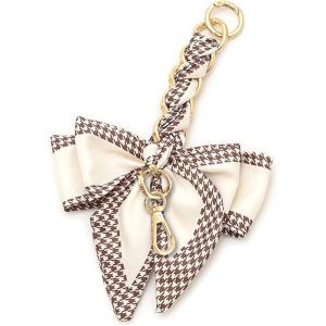 TENOC Purse Extender Chain, Crossbody Bag Charm, Bow Ribbon Handbag DIY Decoration Accessories(Beige)