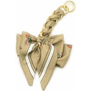 TENOC Purse Extender Chain, Crossbody Bag Charm, Bow Ribbon Handbag DIY Decoration Accessories(Brown)