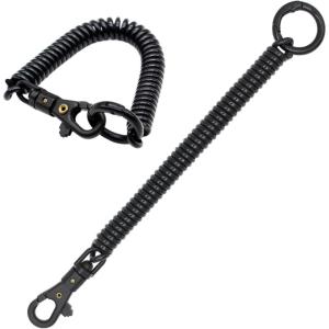 TENOC Spiral Coil Spring Keychain(Black)