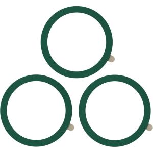 TENOC Universal Metal Ring Sticker for Magnetic Charger Compatible with iPhone/Samsung/Android All Cellphones, Magnetic Mount/Phone Holder Conversion Accessories, 3Pcs, Black(3 x Green)