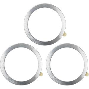 TENOC Universal Metal Ring Sticker for Magnetic Charger Compatible with iPhone/Samsung/Android All Cellphones, Magnetic Mount/Phone Holder Conversion Accessories, 3Pcs, Black(3 x Sliver)