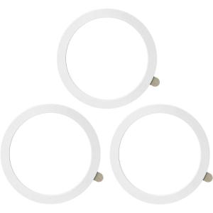 TENOC Universal Metal Ring Sticker for Magnetic Charger Compatible with iPhone/Samsung/Android All Cellphones, Magnetic Mount/Phone Holder Conversion Accessories, 3Pcs, Black(3 x White)
