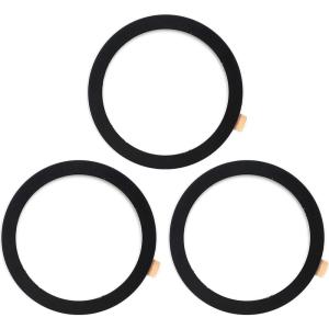 TENOC Universal Metal Ring Sticker for Magnetic Charger Compatible with iPhone/Samsung/Android All Cellphones, Magnetic Mount/Phone Holder Conversion Accessories, 3Pcs, Black(3 x Black)