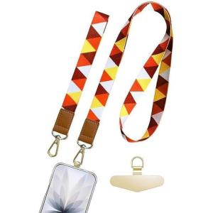 TENOC Universal Phone Lanyards, Cell Phone Wrist Strap, Multipurpose Neck Strap for ID Badges Card Holder Keys(G-red)