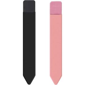 TENOC Universal Stylus Holder, Adhesive Pencil Protected Sleeve Case, Elastic Pens Holder Storage Pouch Pocket Compatible for Pencil Pro 2nd/1st & USB-C, 1 Pcs, Black(Black+Pink)