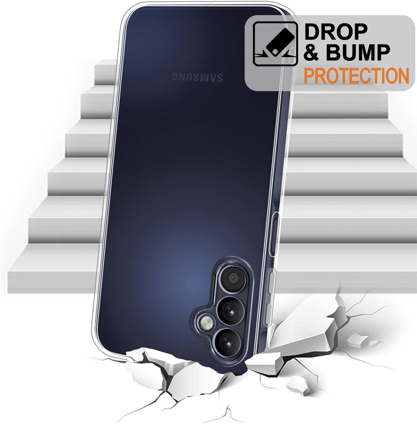 imageTENOC Phone Case for Samsung Galaxy A54 5G Clear Case NonYellowing Protective Bumper Hard Back CoverClear