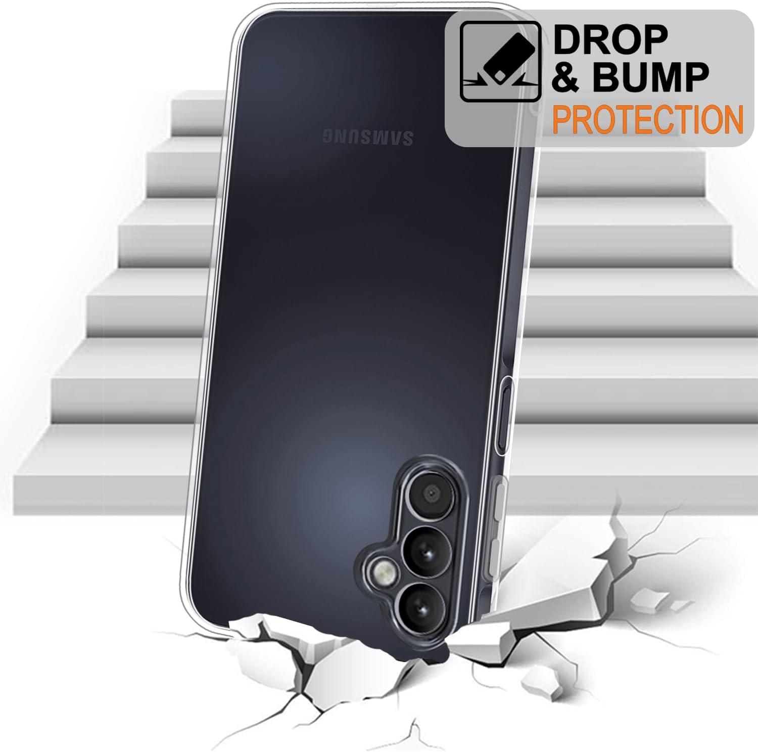imageTENOC Phone Case for Samsung Galaxy A54 5G Clear Case NonYellowing Protective Bumper Hard Back CoverClear