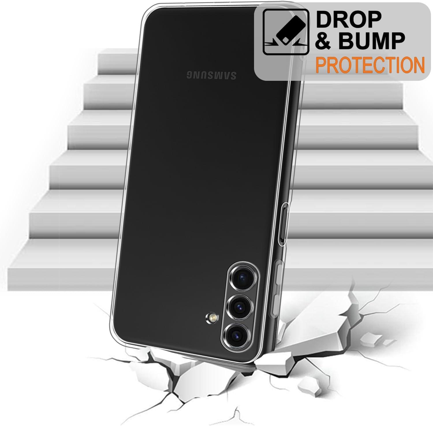 imageTENOC Phone Case for Samsung Galaxy A54 5G Clear Case NonYellowing Protective Bumper Hard Back CoverClear