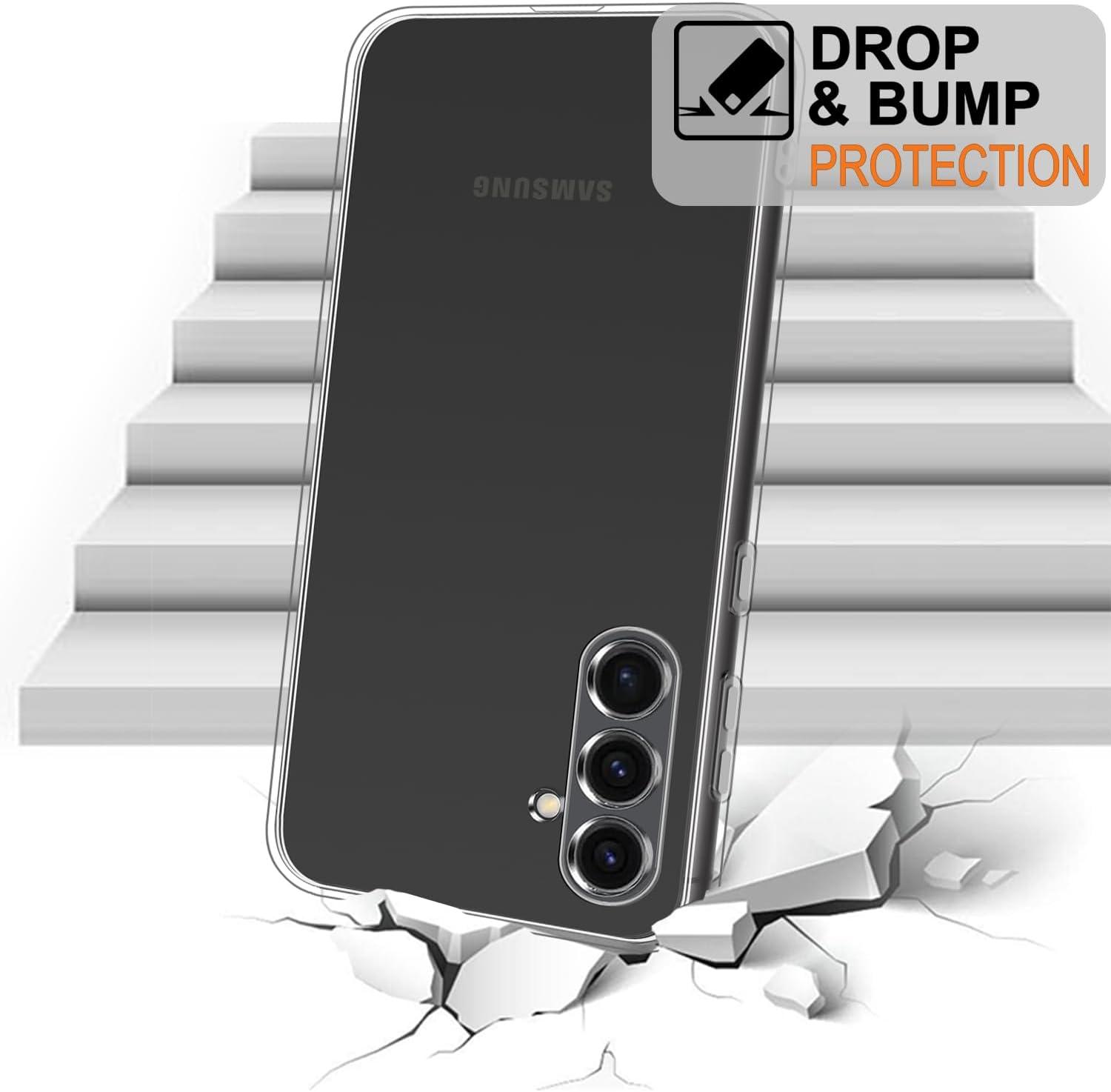 imageTENOC Phone Case for Samsung Galaxy A54 5G Clear Case NonYellowing Protective Bumper Hard Back CoverClear