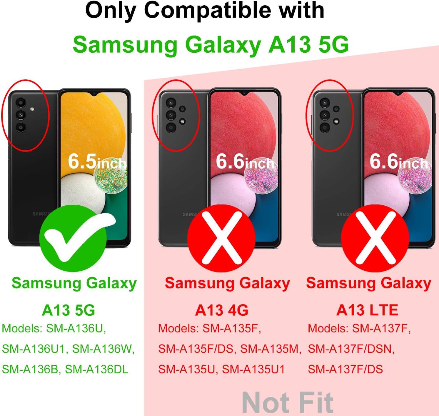 imageTENOC Phone Case for Samsung Galaxy A54 5G Clear Case NonYellowing Protective Bumper Hard Back CoverClear
